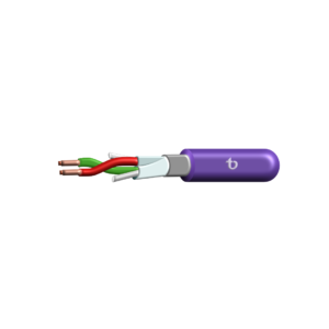 CABLE COMUNICACION INDUSTRIAL PROFIBUS DP / PA, TELDOR, 1X2X22/1 AWG, SF/UTP FR-PVC, CONDUCTOR SOLIDO, CHAQUETA MORADA, 300/600V, 1222-9PS3201108